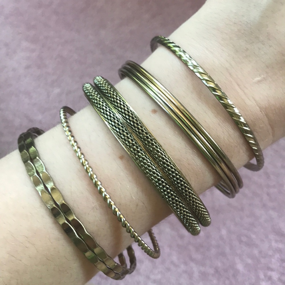 Gold Layering Bracelets